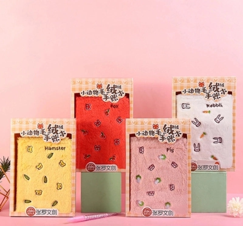 Cute Animal Plush Notebook for School Learning | Stationery & School Supplies