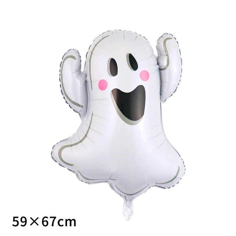Halloween Hip-Hop Ghost Pattern Aluminum Foil Balloons for Party Festival Decoration|Party Supplies Balloons