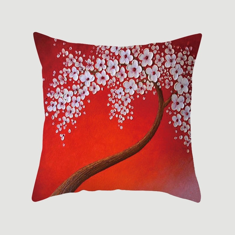 Modern Pastoral Letter and Plant Linen Pillow Covers for Couch and Sofa Decor | Home Decor & Pillows