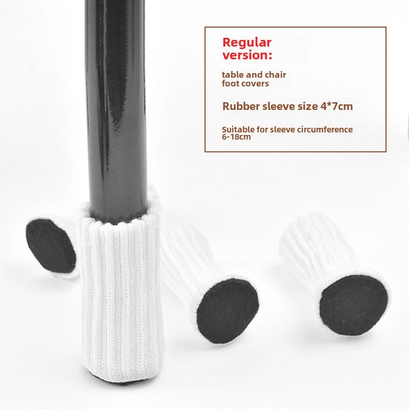 Wool Felt Chair Leg Caps Thickened Non-slip Silent Floor Protectors for Table Stool Feet|Home & Living Furnishings