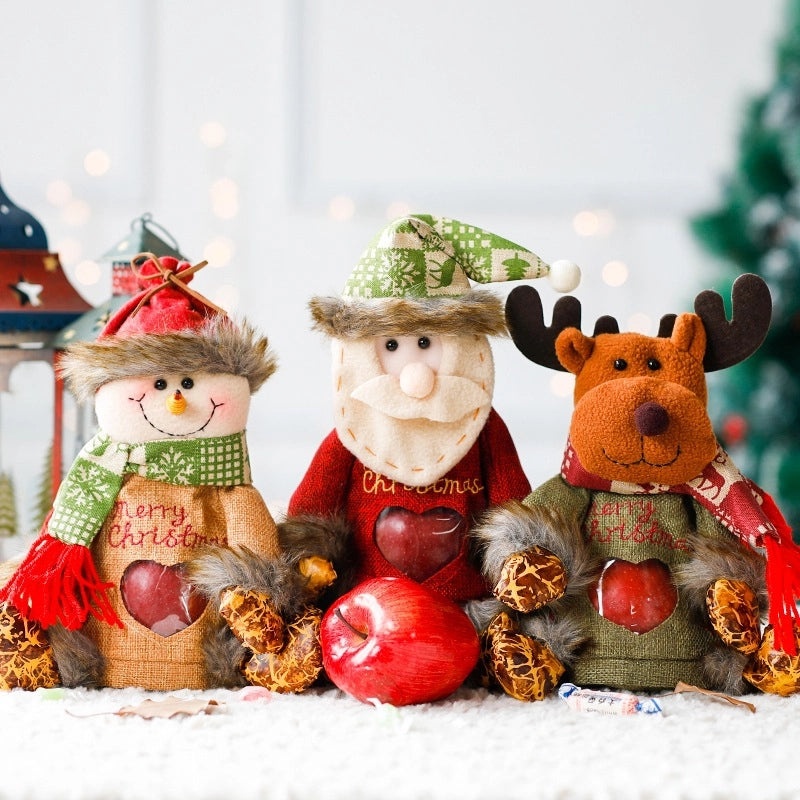 Christmas Tree Santa Claus Snowman Gift Bags Festive Party Wrapping Supplies|Holiday Party Supplies