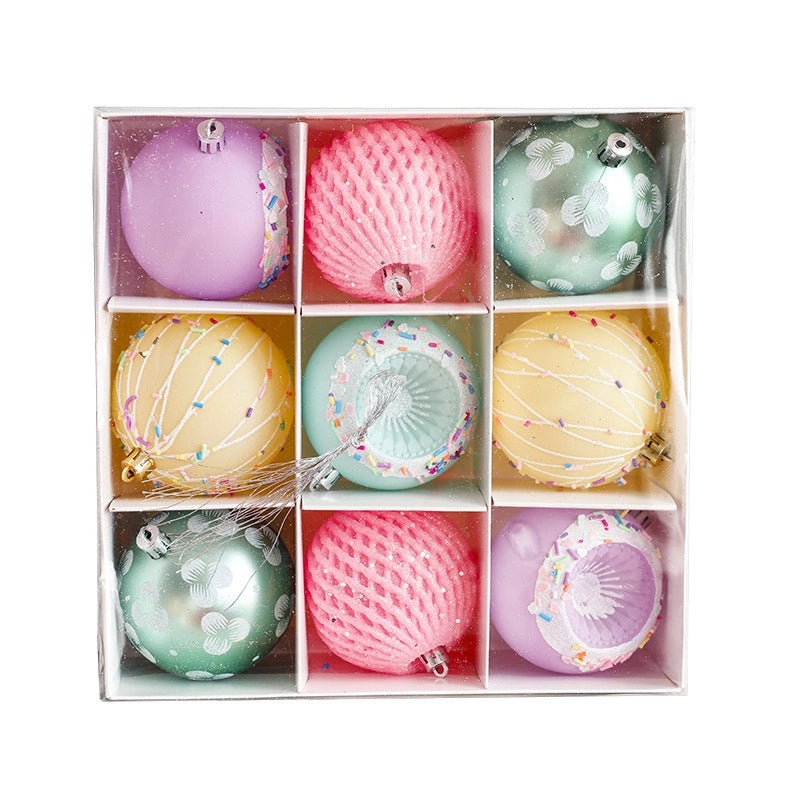 Christmas Sweet Ball Horse Plastic Ornaments Set | Christmas Decorations