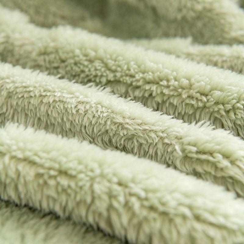 Cozy Solid Color Polyester Throw Blanket for Everyday Use|Home Textiles & Bedding