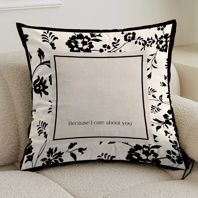 Plush Floral Velvet Cushion Covers for Sofa & Couch Decor|Home Decor