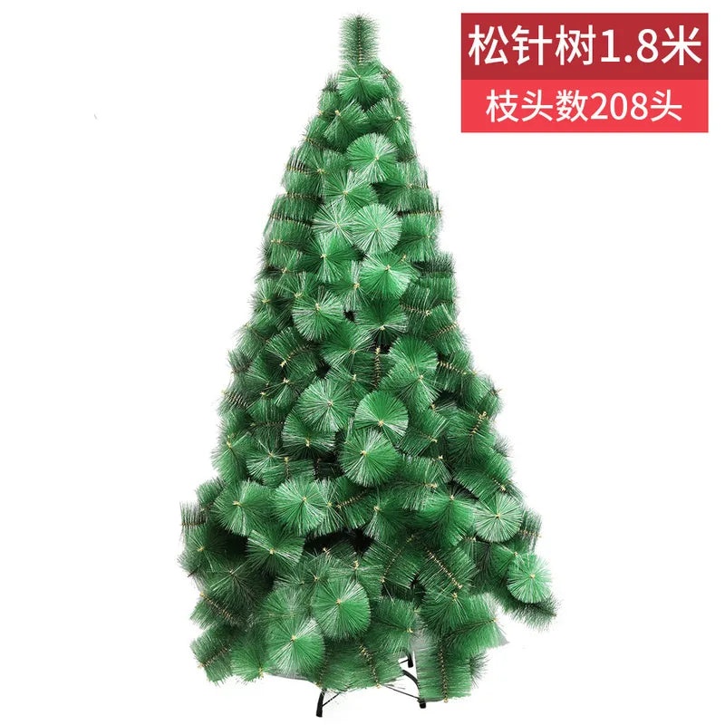 PVC Christmas Tree in Pink Blue Flocking Cedar 60-180cm Desktop Mall Decoration|Holiday Decor