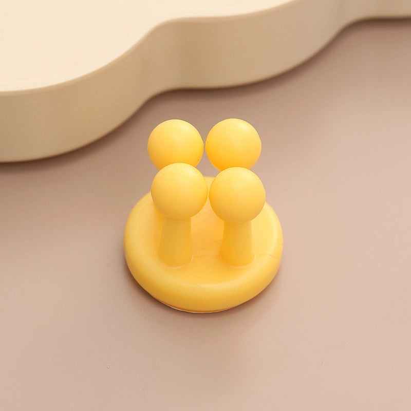 Minimalist Solid Color Silicone Hooks for Home Organization | Home Storage & Organization