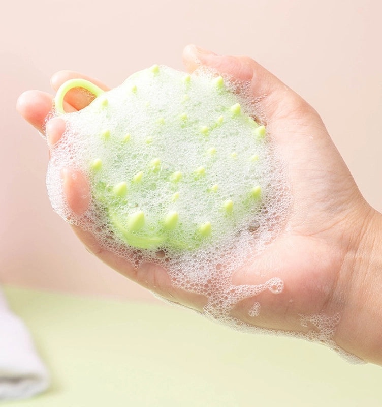 Minimalist Solid Color Silicone Shampoo Brush for Casual and Elegant Hair Care|Hair Care Accessories