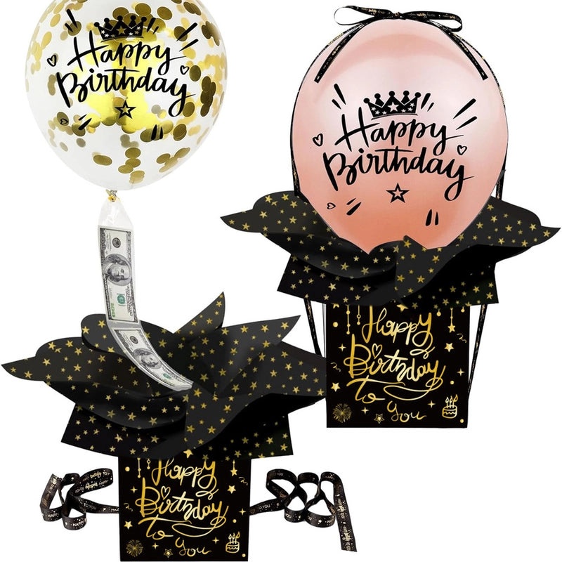Birthday Party Lottery Box Balloons with IG Style Letter Paper Aluminum Film | Party Supplies