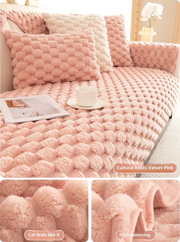 Thick Plush Winter Sofa Cushion Non-slip Nordic Style Warm Cover|Home Decor Cushions