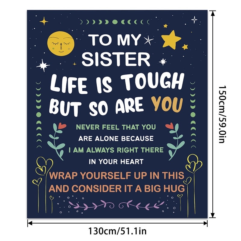 Cozy Polyester Letter Print Blanket for Couch and Sofa Decor | Home Textiles & Throws