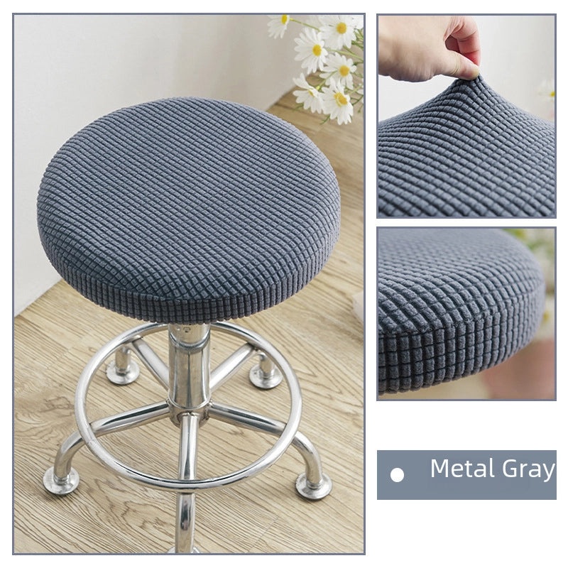 Durable Dustproof Round Stool Cover All-inclusive Protective Household Seat Protector|Home Decor Chairs Accessories