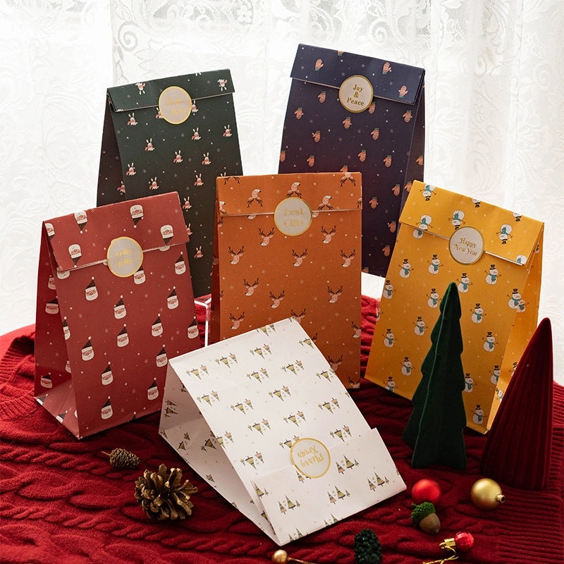 Christmas Snowman Gift Bags Festive Wrapping Supplies for Holiday Presents|Gift Wrapping Supplies