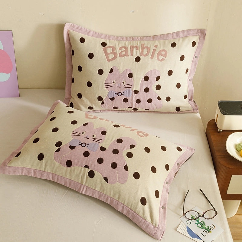 Adorable Animal Print Letter Lattice Cotton Pillow Covers for Couch & Sofa Decor | Home Decor Cushions