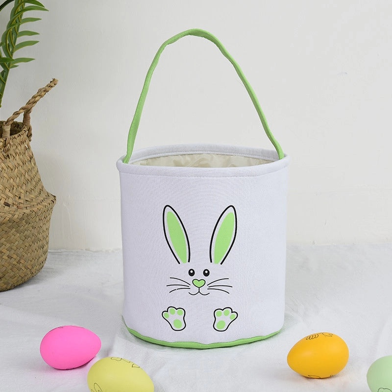 Easter DIY Canvas Bag with Rabbit Ears Decorative Gift Basket for Office and Cultural Events|Home & Garden > Seasonal Decor > Easter Decorations