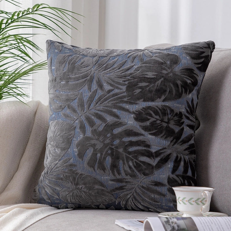 Maple Leaf Velvet Cushion Large Backrest Pillow for Office Nap Living Room Bedside|Home Decor Cushions