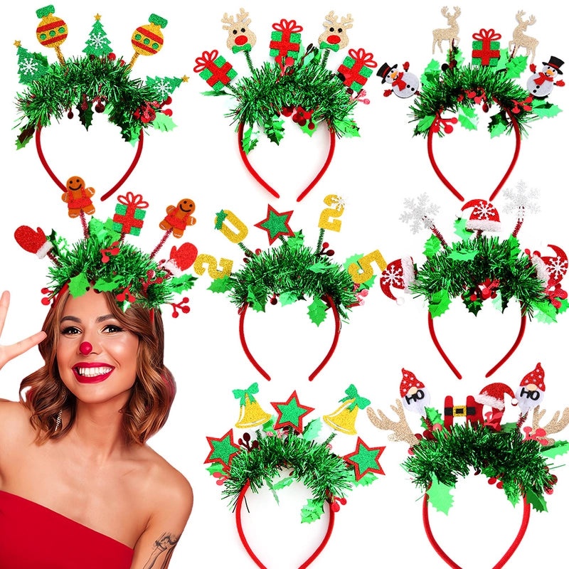 Christmas Cute IG Style Snowman & Elk Felt Hair Band Party Accessories|Holiday Hair Accessories