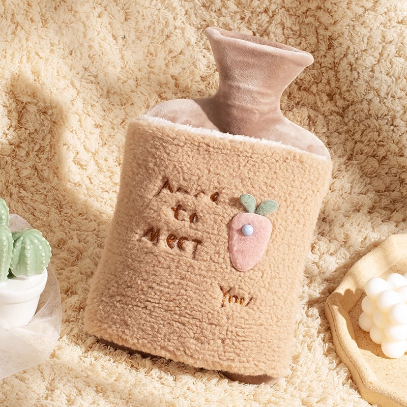 Cartoon Flower Pattern High Density PVC Hot Water Bag for Fans & Heating | Home & Living Accessories