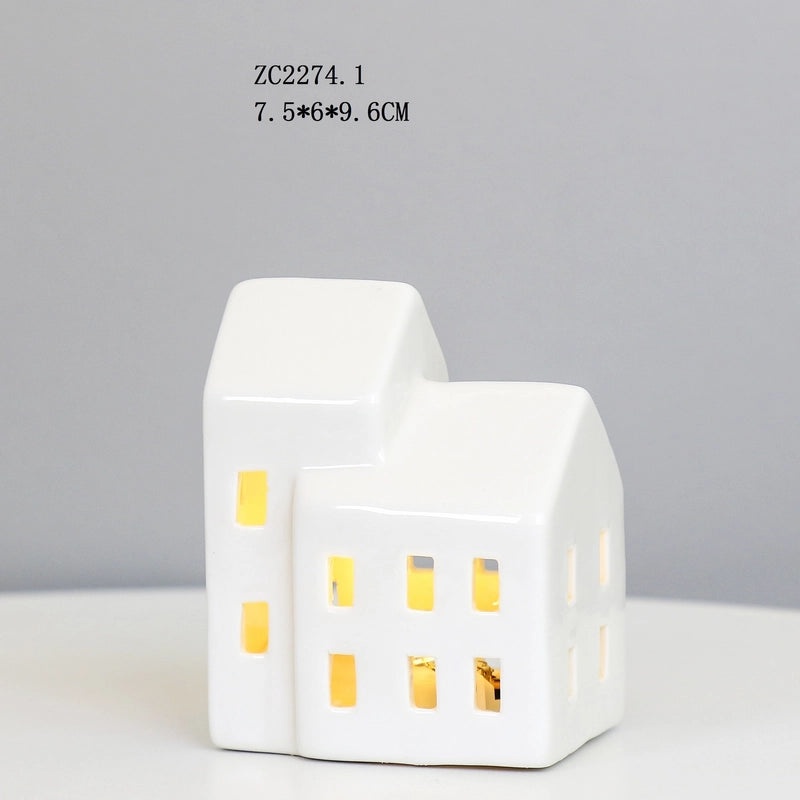Creative Ceramic LED Night Light Small House Ambient Lamp Decorative Ornament|Home Decor Lighting
