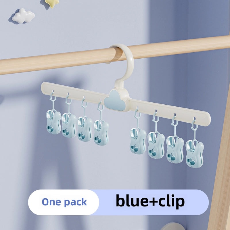 Multifunctional Retractable Baby Clothes Hanger with Trouser Clip for Newborn and Children | Baby & Kids Accessories