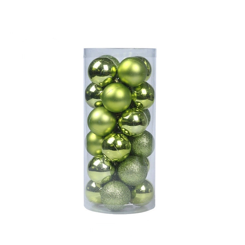 24PCS Christmas Hanging Ornaments Set 3-8cm Shiny Ball Decorations for Tree 2024|Christmas Ornaments
