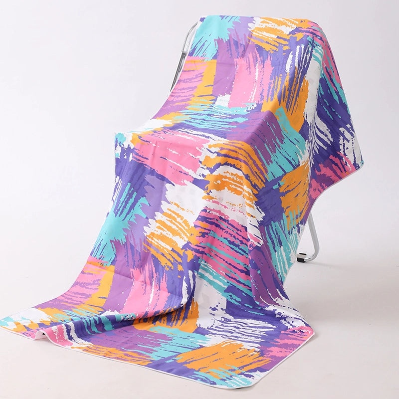 Underwater Animal Print Double-Sided Velvet Polyester Bath Towel | Bath & Beach Towels