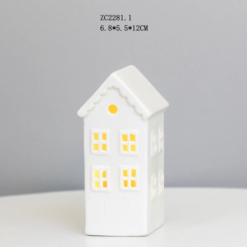 Creative Ceramic LED Night Light Small House Ambient Lamp Decorative Ornament|Home Decor Lighting