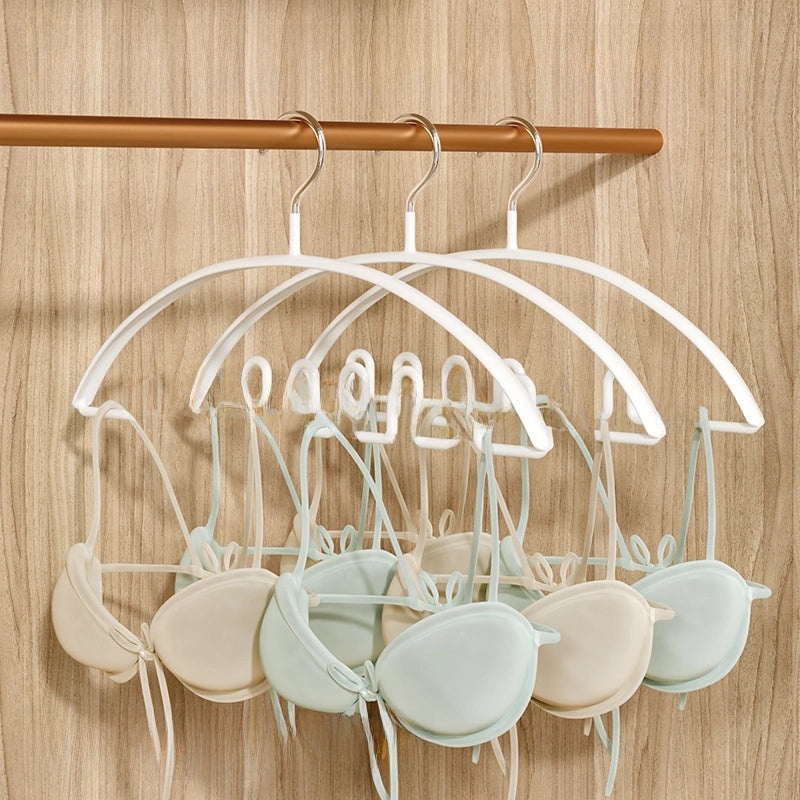 Lightweight Luxury Black Wave Pattern Underwear Hanger Multi-Functional Plastic Clothes Rack for Dormitory Storage|Home Storage & Organization