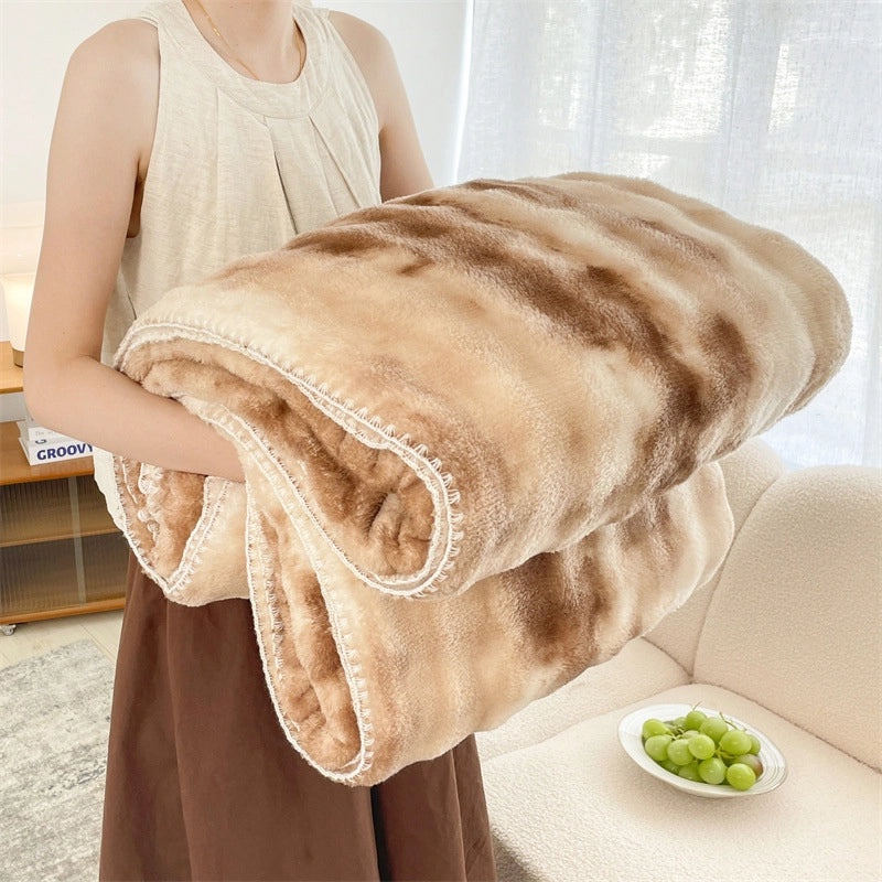 Cozy Solid Color Polyester Throw Blanket for Couch and Sofa Decor | Home Textiles & Accessories