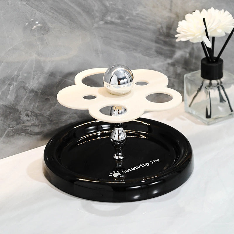 Light Luxury Ceramic Toothbrush Holder for Bathroom | Bathroom Accessories