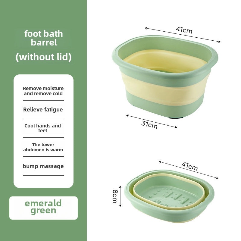 Foldable Silicone Foot Bath Bucket for Home Use | Foot Care & Massage Accessories