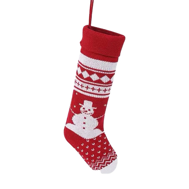 Cartoon Knitted Wool Christmas Socks Wall Hanging Pendant for Home Decoration|Home Decor