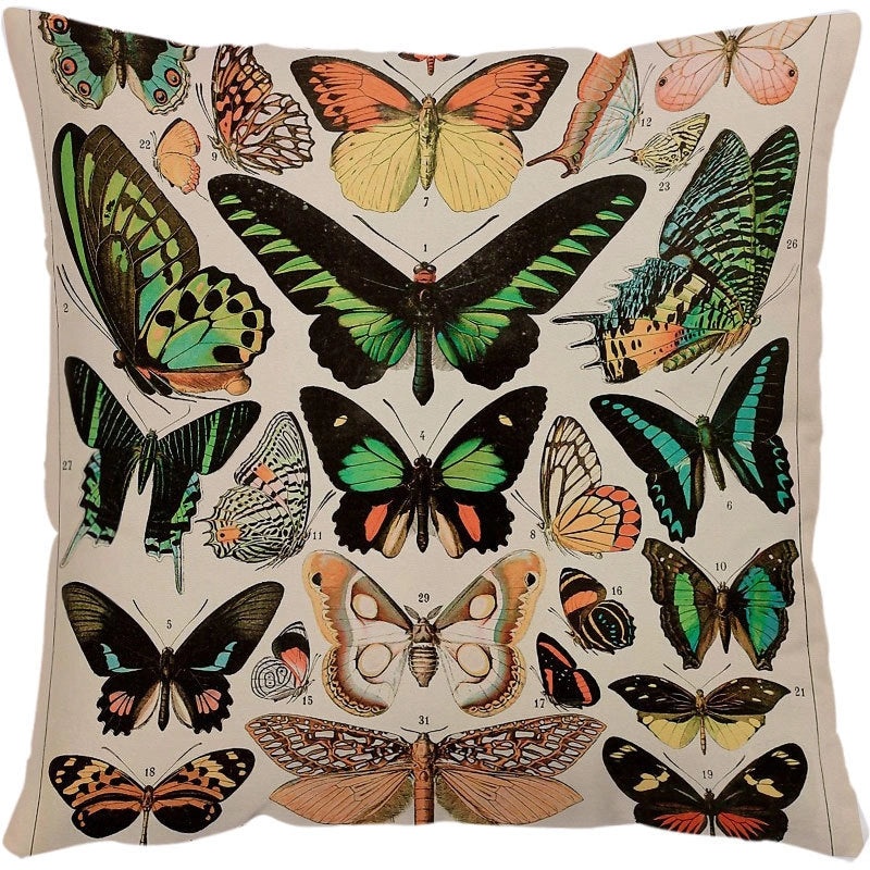 Adorable Animal & Butterfly Flannel Pillow Covers for Couch Sofa Decoration|Home Decor Pillows