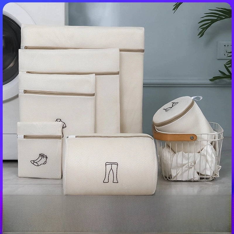 Thickened Embroidery Print Laundry Bag for Delicates | Laundry Accessories