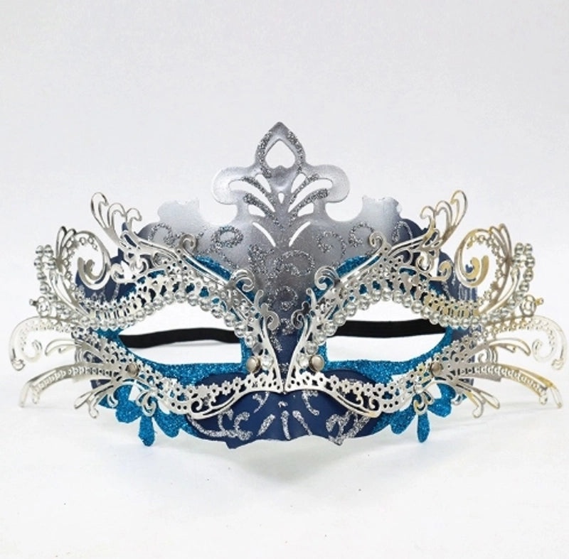 Mardi Gras Minimalist Geometric Plastic Party Mask | Party Supplies