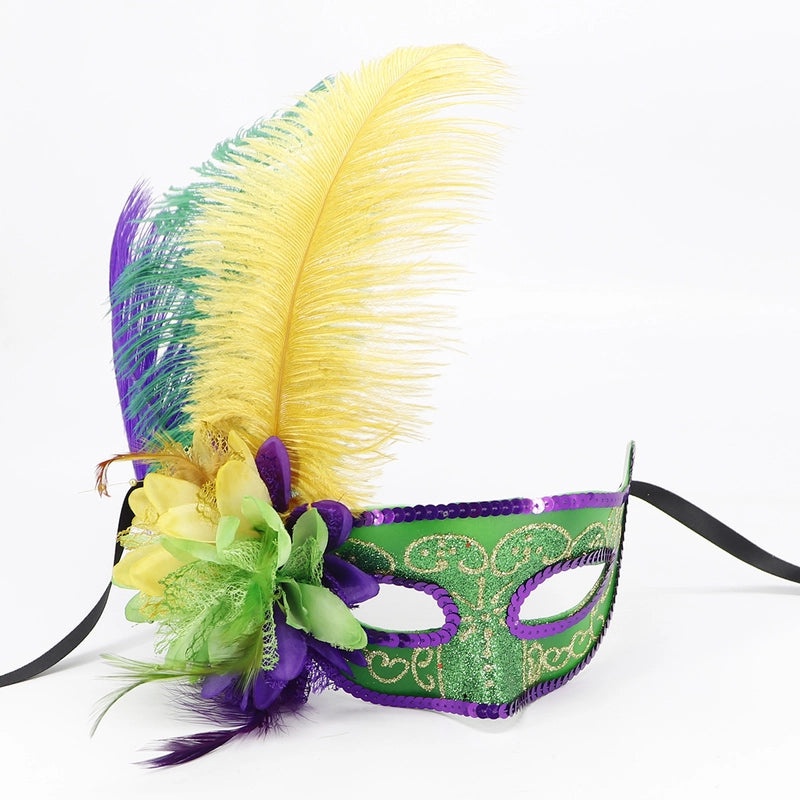 Easter Mardi Gras Feather Plastic Party Mask Selfie Props Holiday Accessories 1 Piece|Party Supplies & Accessories