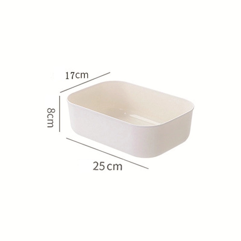 Durable Solid Color Plastic Organizer Box for Home and Office Storage|Storage & Organization