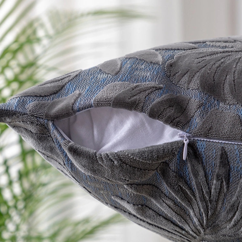 Maple Leaf Velvet Cushion Large Backrest Pillow for Office Nap Living Room Bedside|Home Decor Cushions