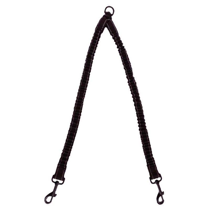 Double Dog Leash with Elastic Buffer and Reflective Design for Two Dogs | Pet Supplies - Dog Leashes