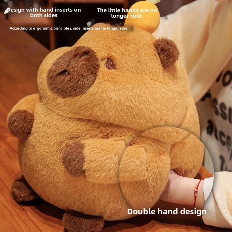 Adorable Capybara Plush Blanket Pillow for Office and Student Use | Home & Living