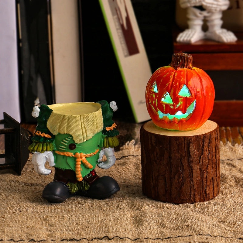Halloween Resin Color Block Ornaments for Holiday Festival | Seasonal Decor