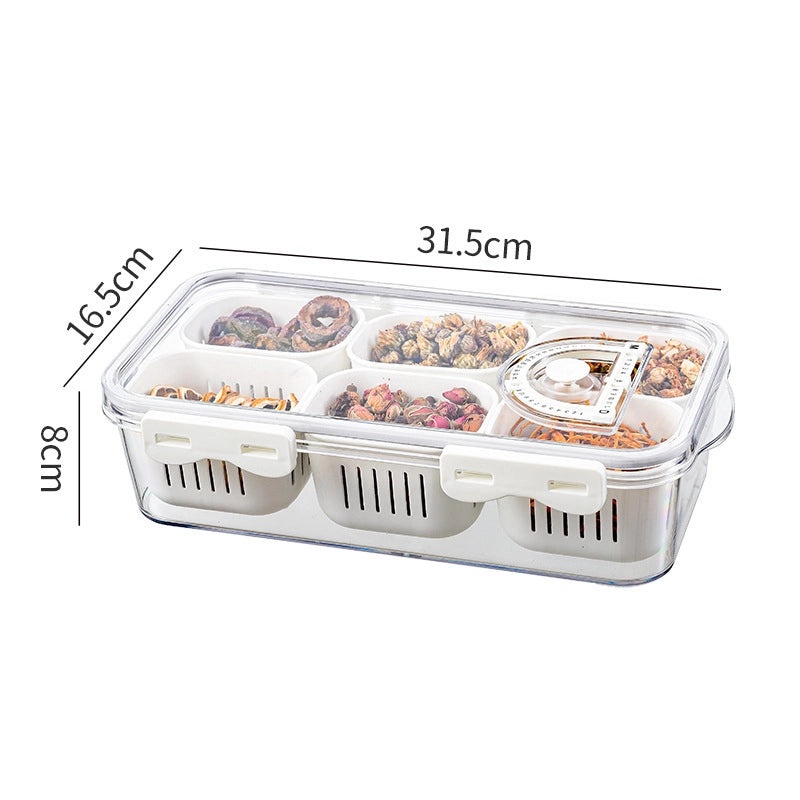 Multi-functional Transparent Seasoning Storage Box for Kitchen & Refrigerator | Kitchen Storage & Organization