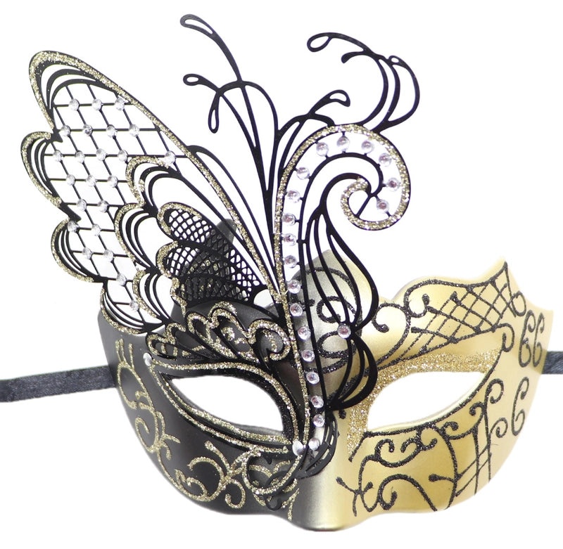 Elegant Minimalist Butterfly Party Accessory Plastic Metal for Halloween Easter Mardi Gras | Party Supplies
