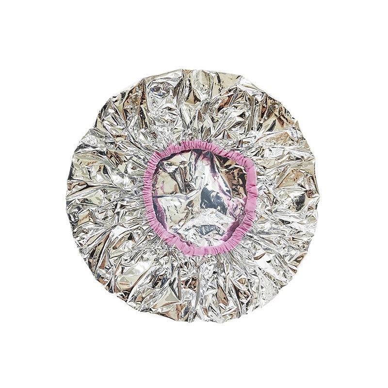 Disposable Women's Hair Cap Aluminum Foil Waterproof Shower Cap Oil-proof Thin Hair Treatment Film|Hair Accessories