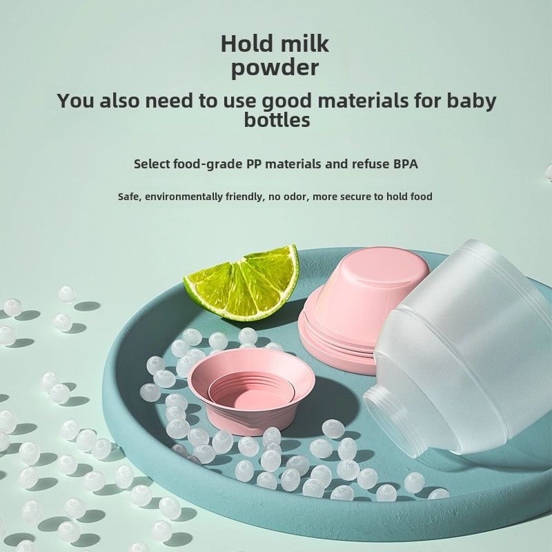 Oberney Portable Three-layer Milk Powder Storage Box Large Capacity Detachable Sealed Container|Baby Feeding Accessories