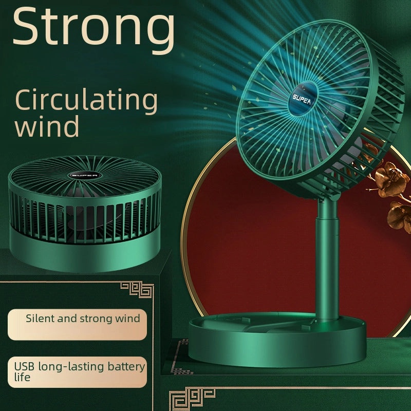 Portable USB Charging Foldable Handheld Small Fan Quiet Desktop Fan for Dormitory Use|Home Appliances Fans