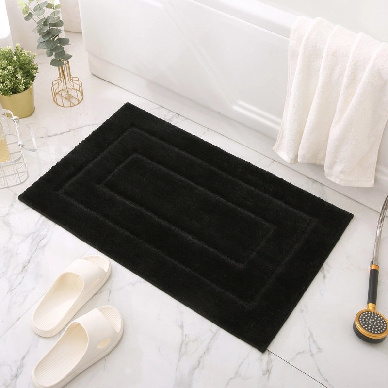 Casual Solid Color Polyester Bath Mat for Bathroom|Bath Mats & Rugs