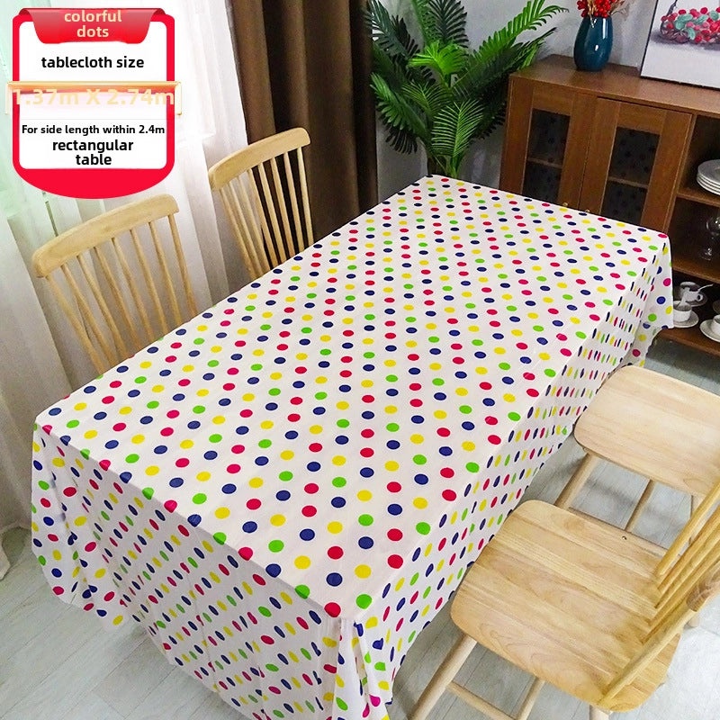 Kids Birthday Disposable Rectangular Tablecloth for Party Classroom Decoration|Party Supplies