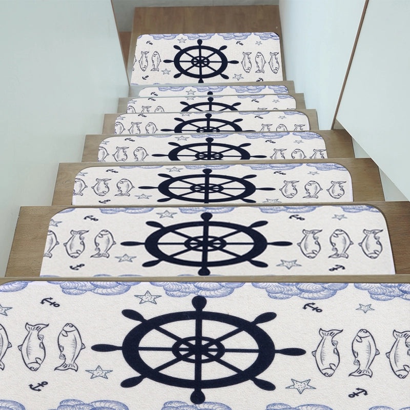 Velvet Fish Loop Bath Mat with Casual Color Block Design|Home & Living Bath Rugs