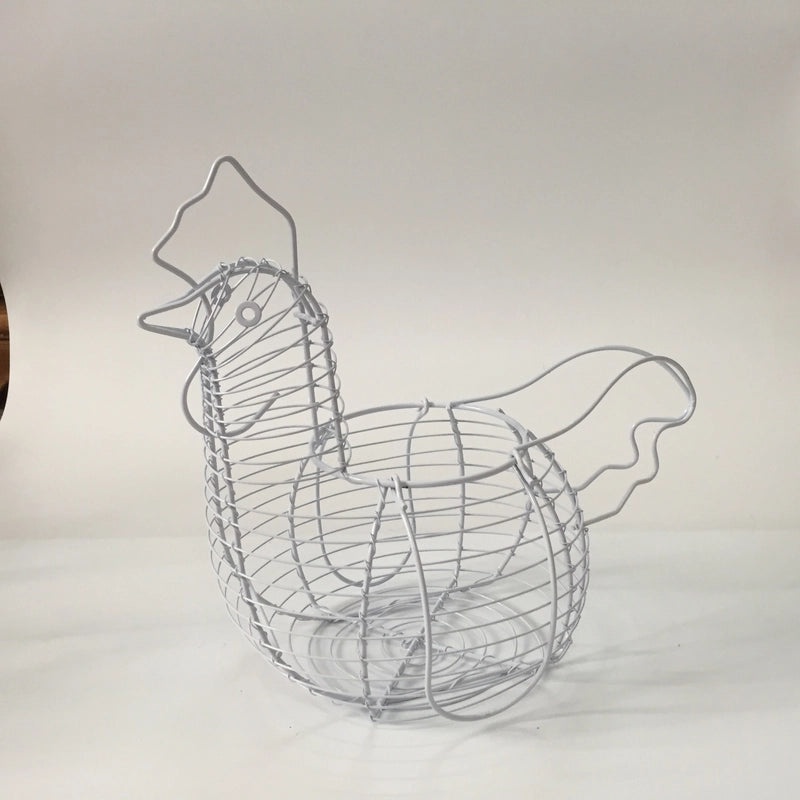 Wrought Iron Multi-Purpose Fruit & Egg Basket | Kitchen Storage & Decorative Baskets