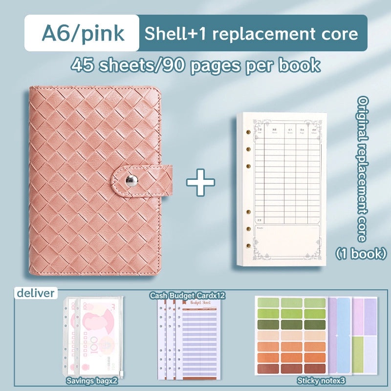 Solid Color PU Leather Notebook Set for School | Stationery & Notebooks